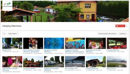 Canal de Youtube de Camping Villaviciosa