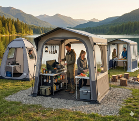 Cómo elegir tu tienda de cocina para camping
