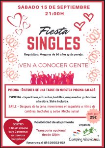 Fiesta Singles en Camping Villaviciosa